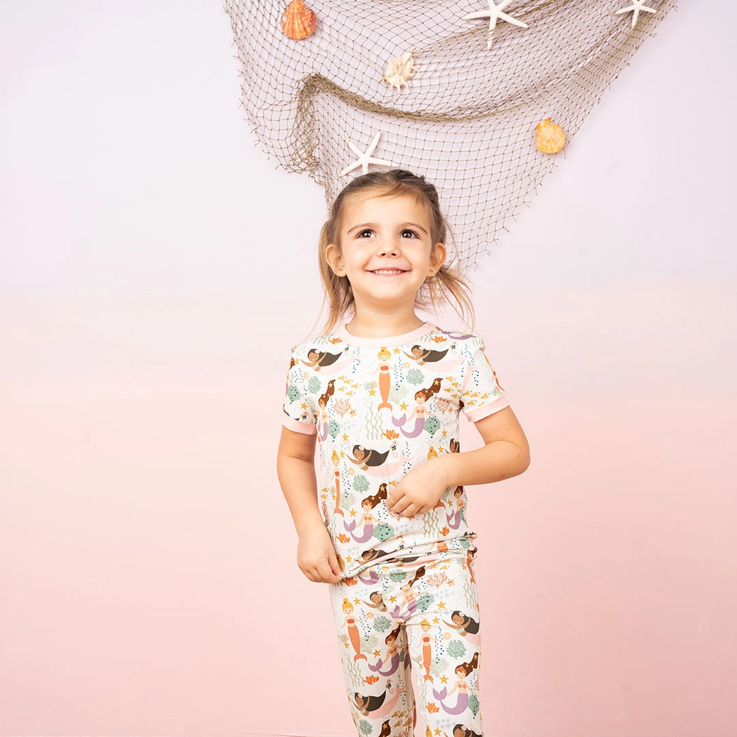 Kids Mermaid Bamboo Pajamas