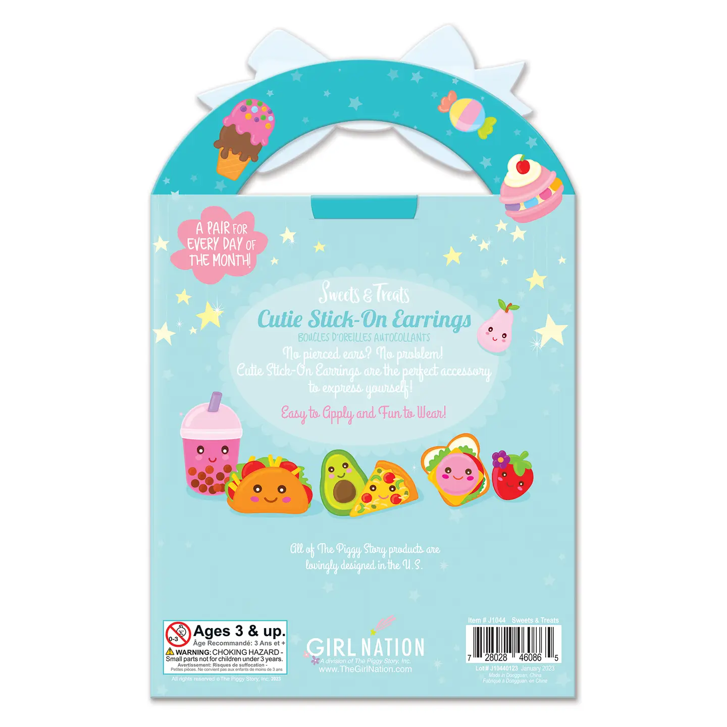 Stick On Earrings Sweets Treats