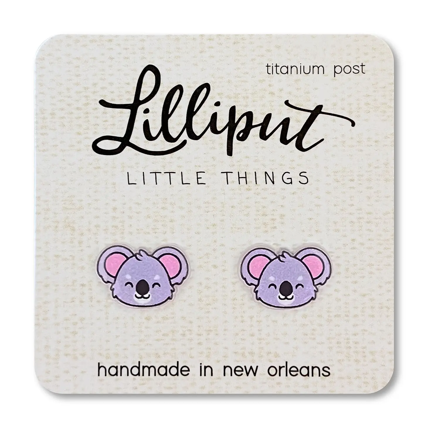 Koala Stud Earrings