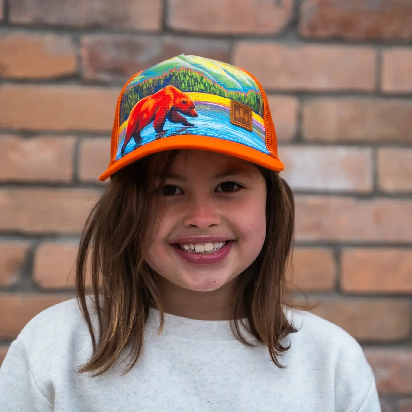 Mountain Bear Kids Trucker Hat