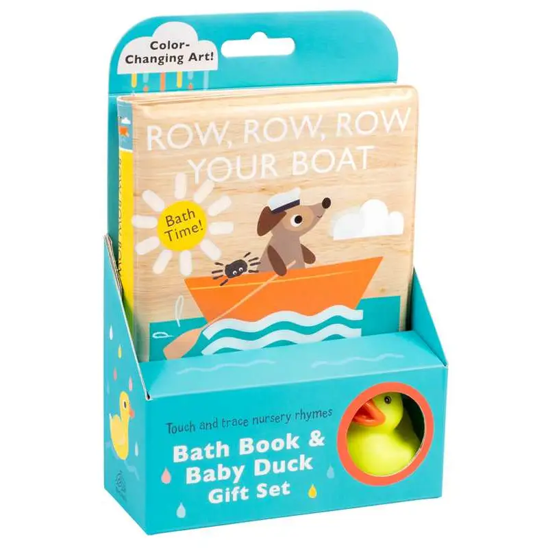 Row Row Your Boat Bath Book + Duck Gift Set