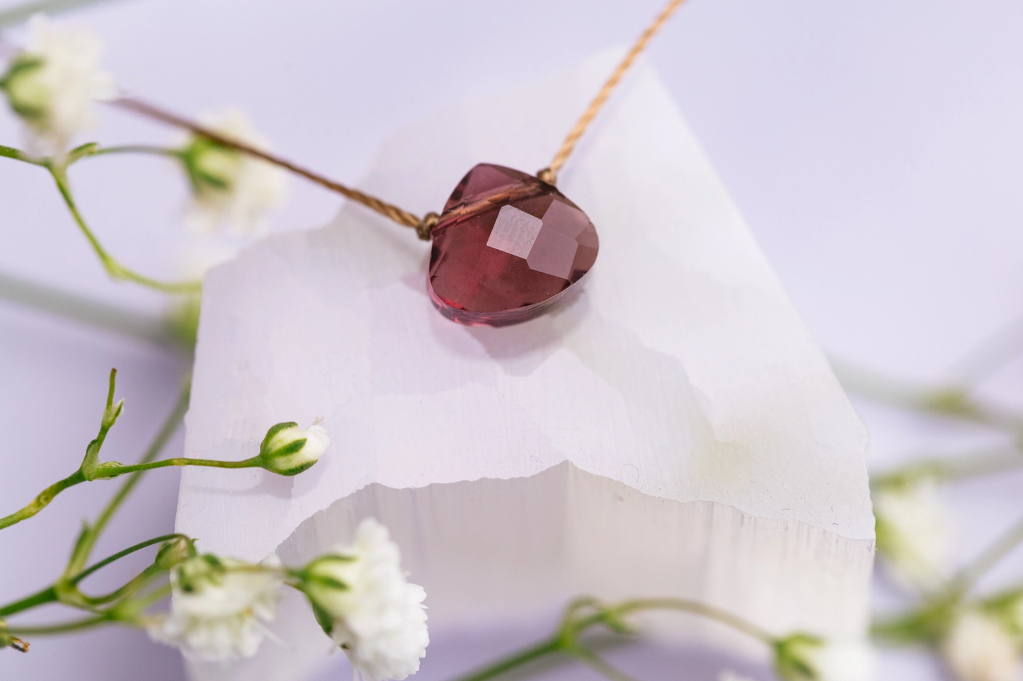 Soul Shine Necklace Plum Purple You Are Loved