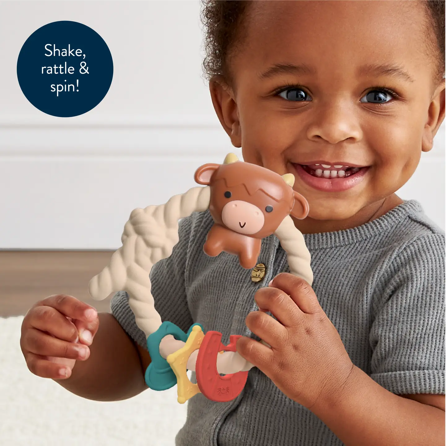 Ritzy Rattle Highland Cow Teether