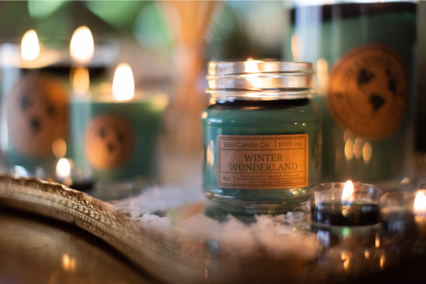 Mason Candle Winter Wonderland