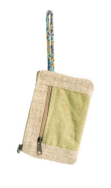 Hemp Coin Purse Loop Handle