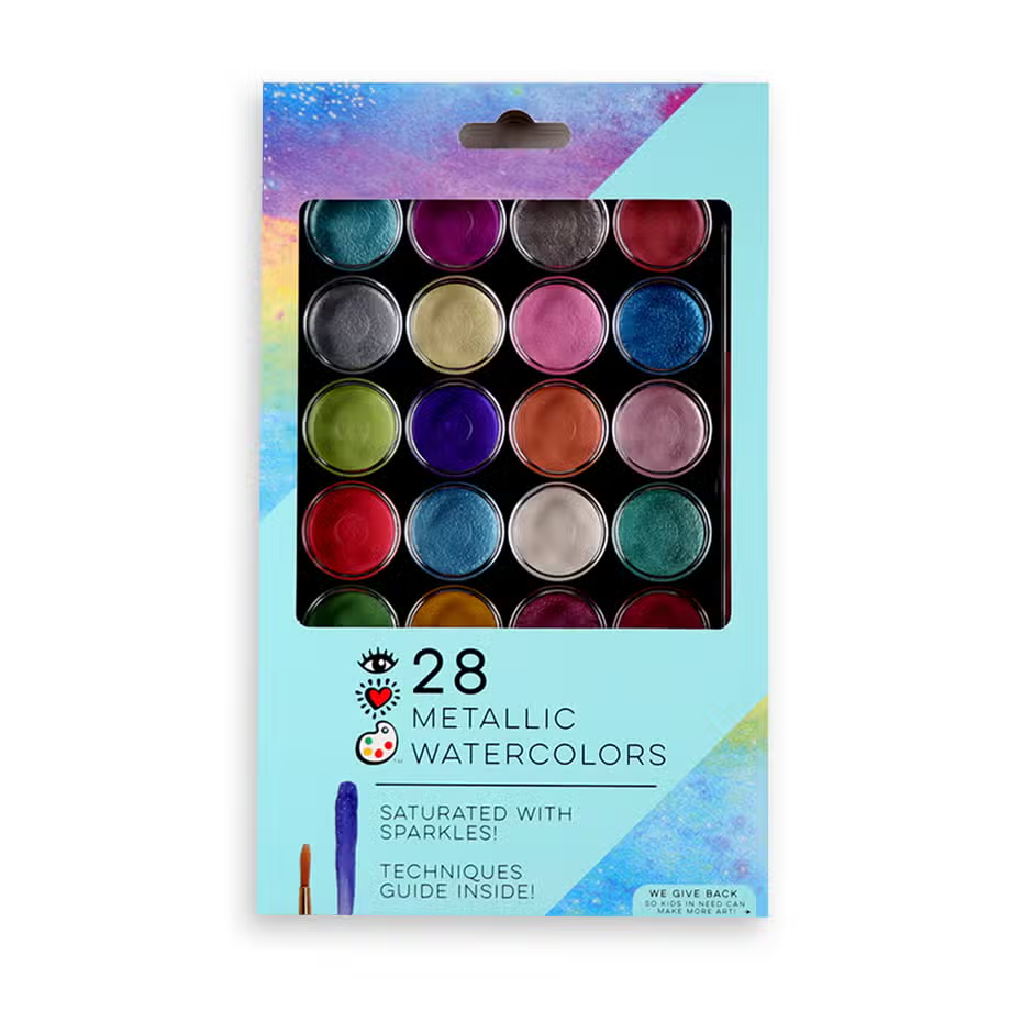Metallic Watercolors 28 iHeartArt