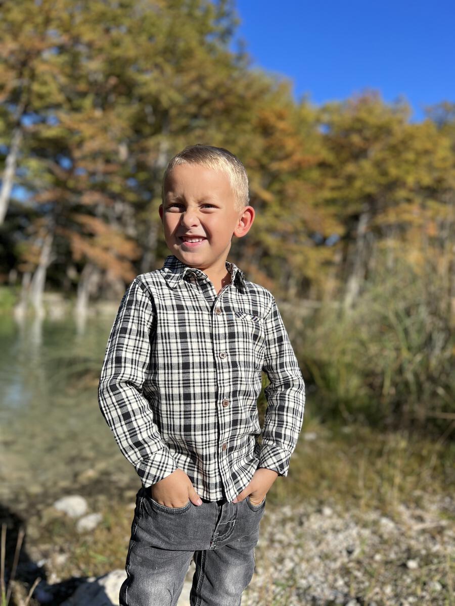Boys Atwood Lined Button Down Top