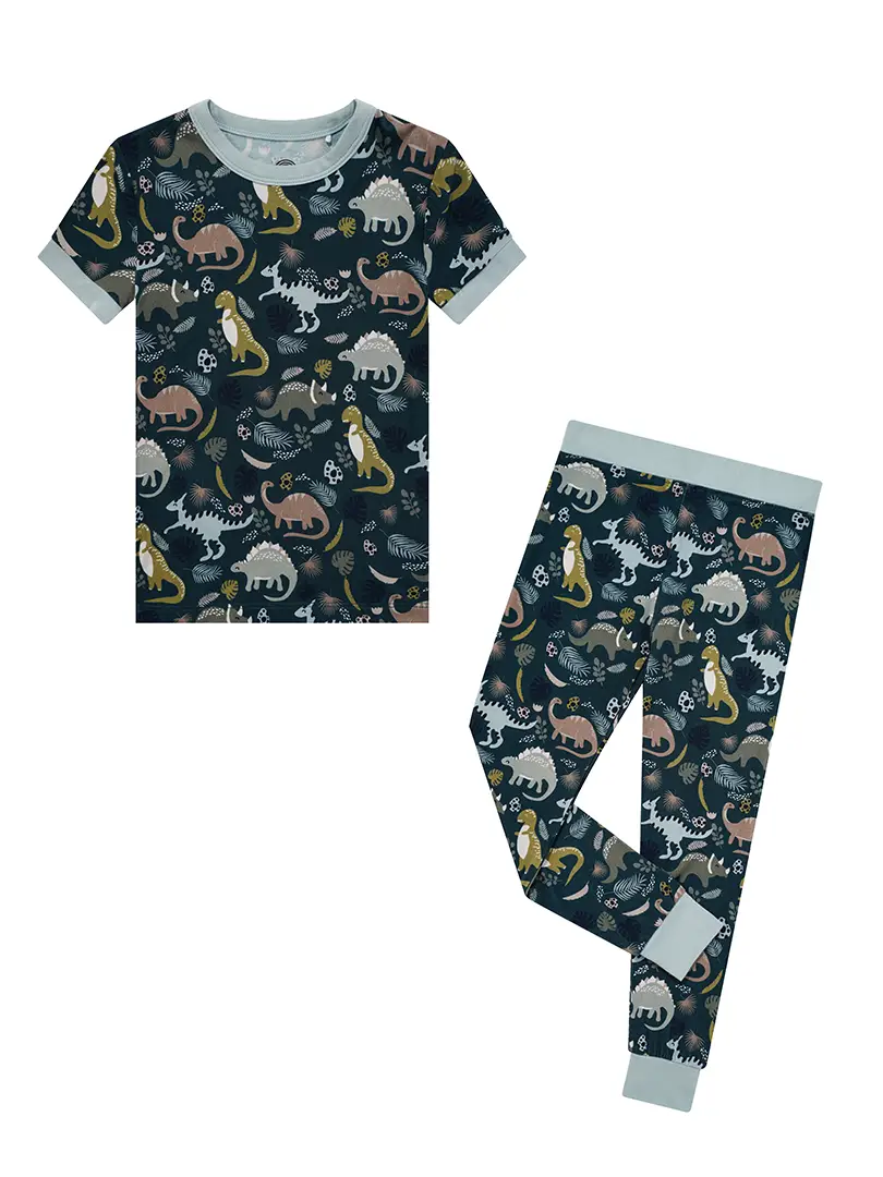 Kids Dinosaur Bamboo Pajamas