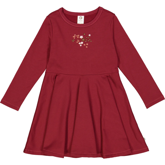 Girls Floral Sweatshirt Dress