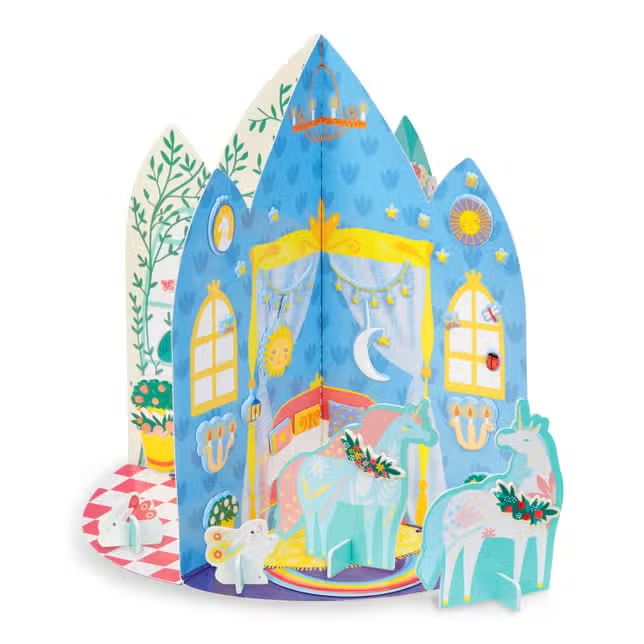 Puffy Sticker 3D Unicorn Palace