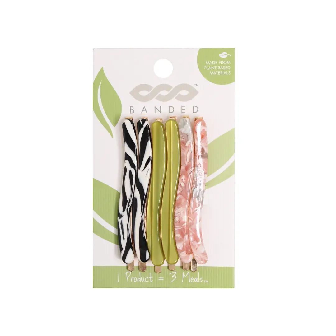 Cellulose Acetate Bobby Pins - Nature Chic