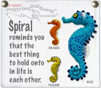 Spiral String Doll Keychain