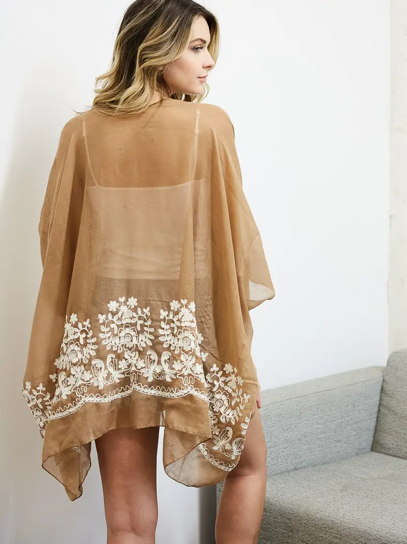 Lightweight Embroidery Kimono