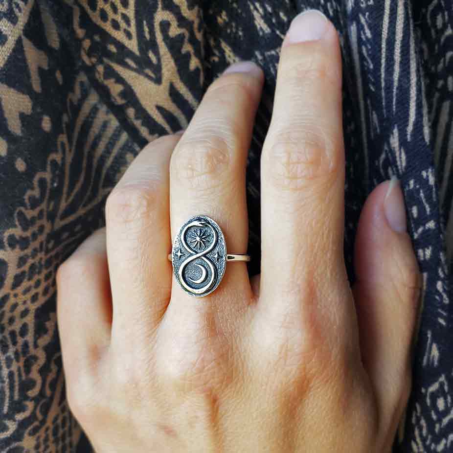Infinity Snake Ring