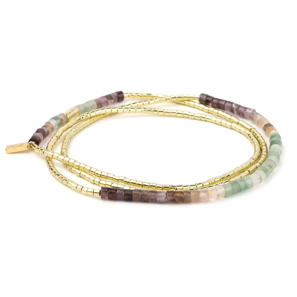 Twilight Ombre Stone Wrap Necklace/Bracelet