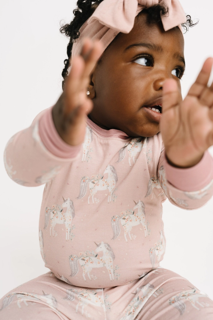 Kids Unicorn Sparkle Bamboo Pajamas