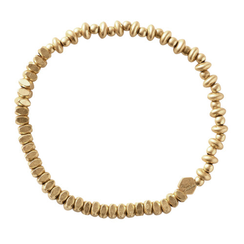 Mini Metal Mixed Stacking Bracelet Gold