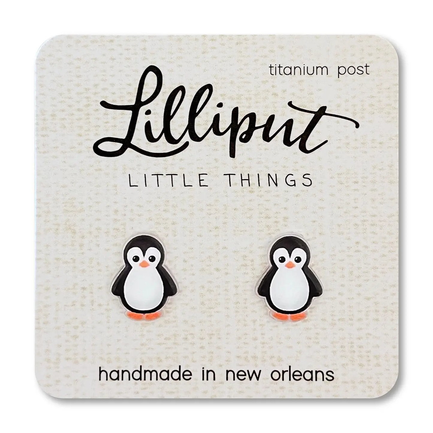Penguin Stud Earrings