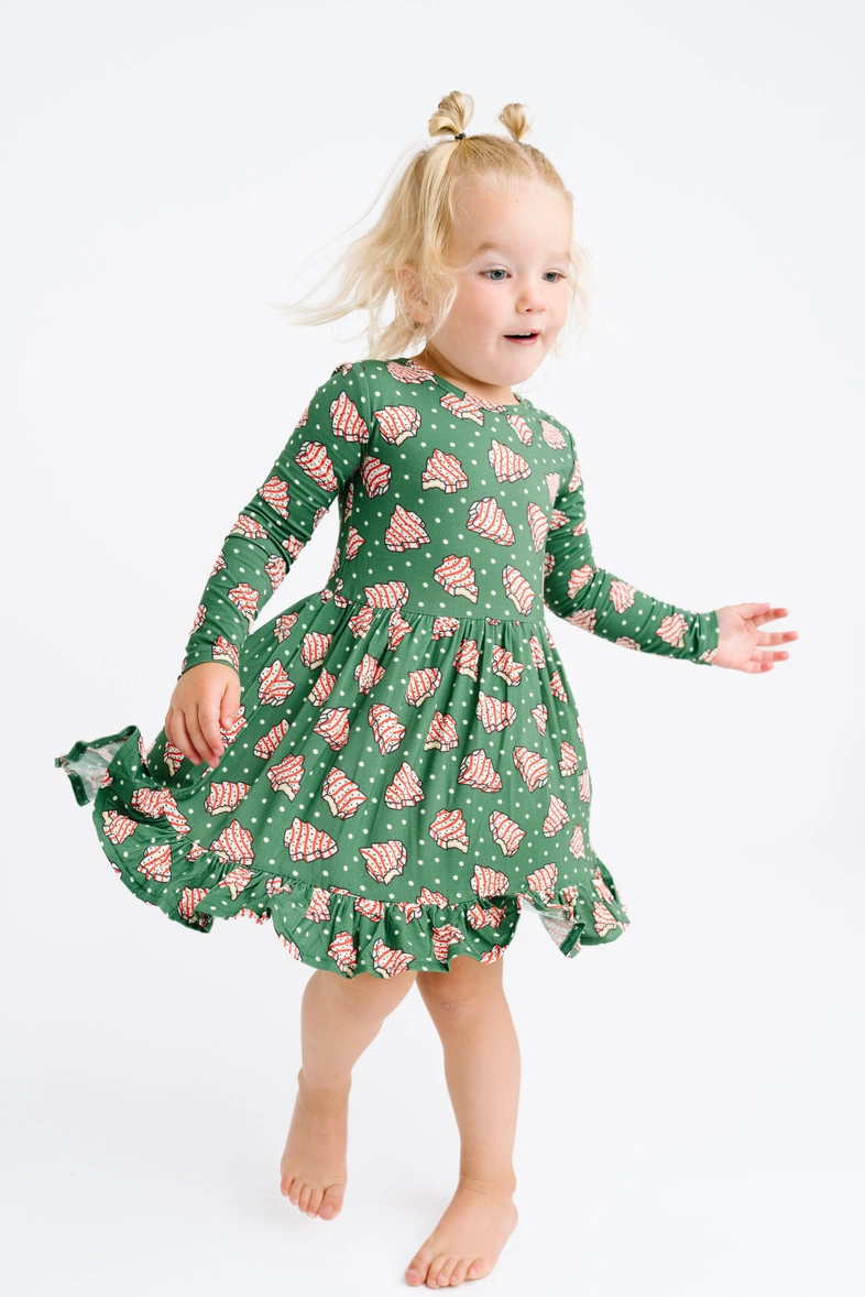 Girls Tree Treats Bamboo Dress
