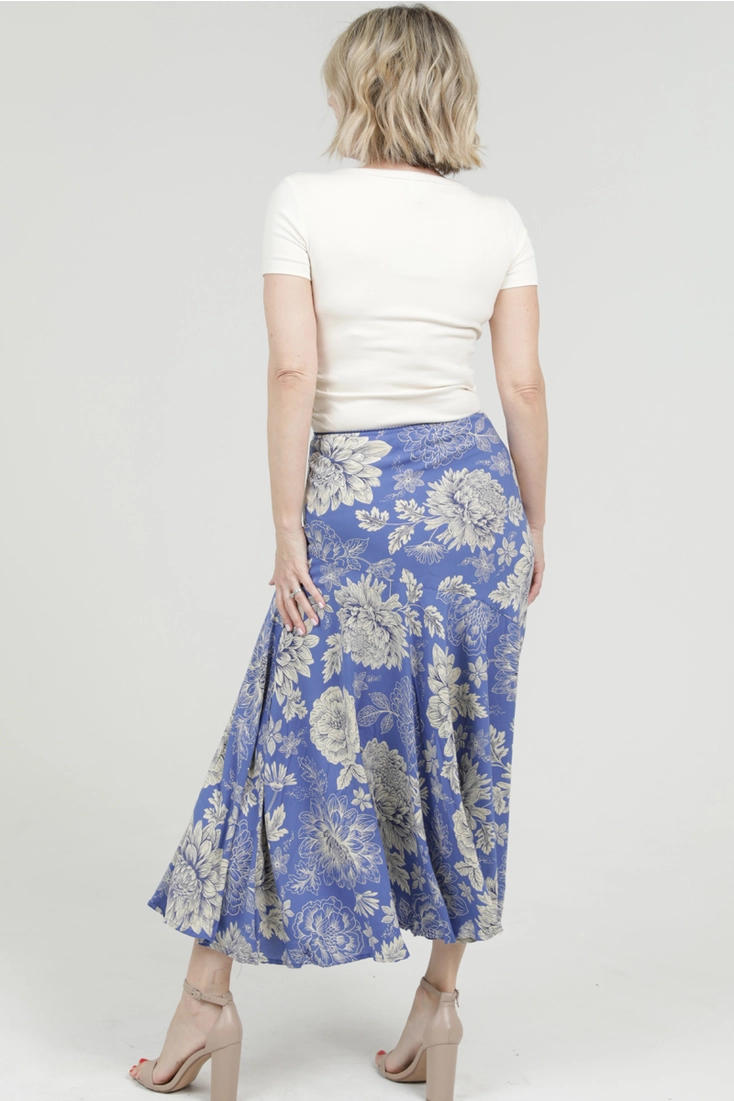 Floral Bias Cut Skirt