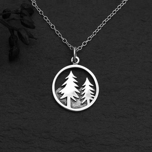 Trees & Mountain Necklace