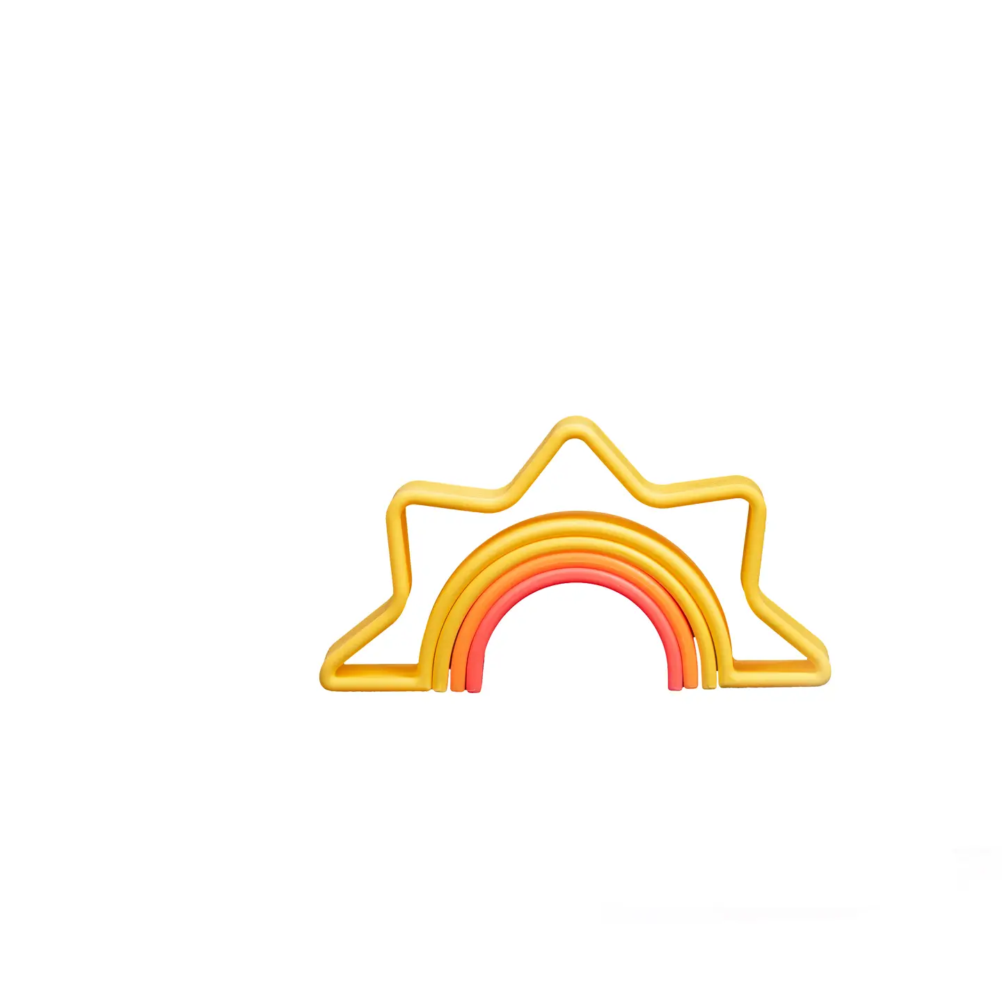 Neon Sun Nesting Toy