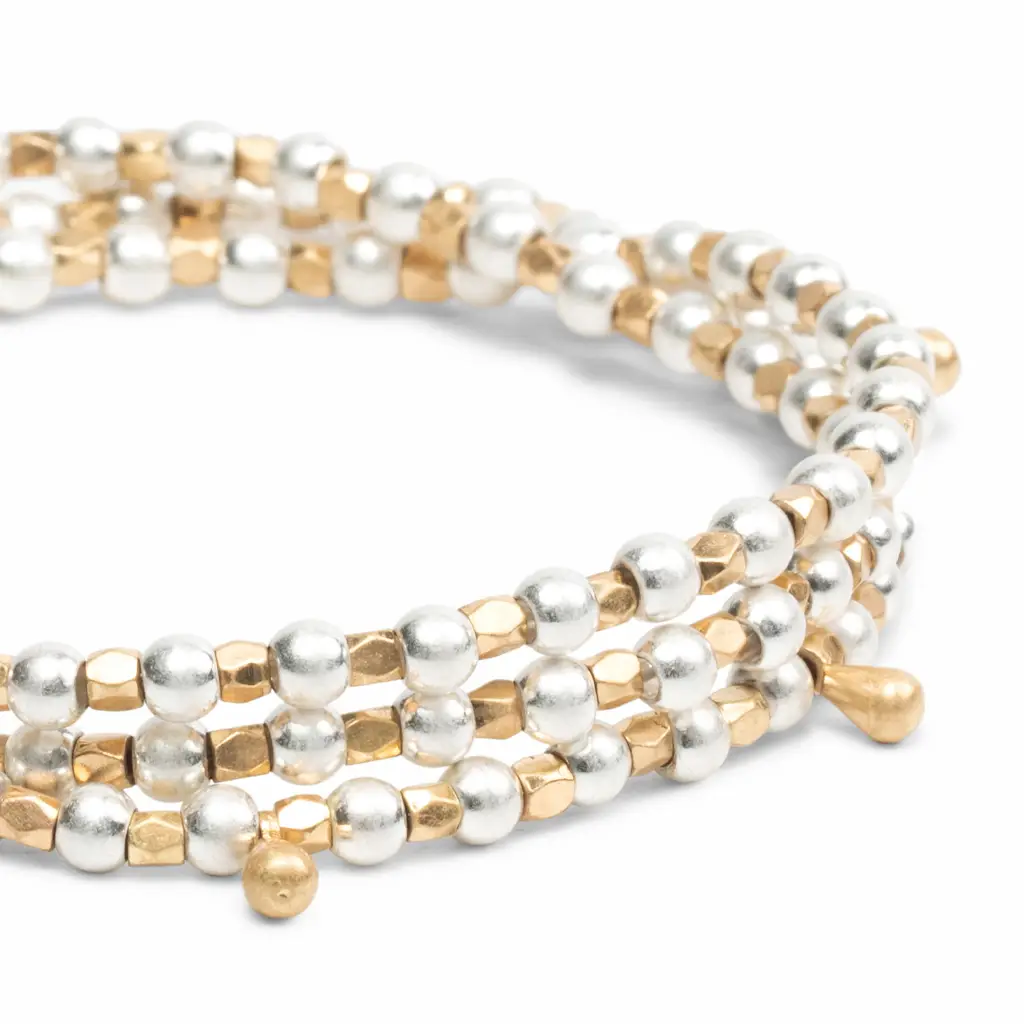 Metal Wrap Necklace/Bracelet/Anklet Silver & Gold