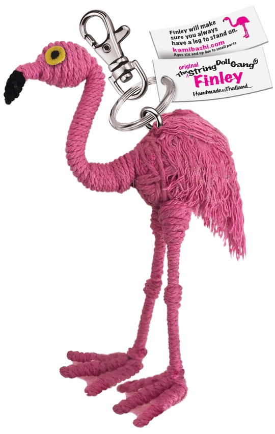 Finley Flamingo Keychain