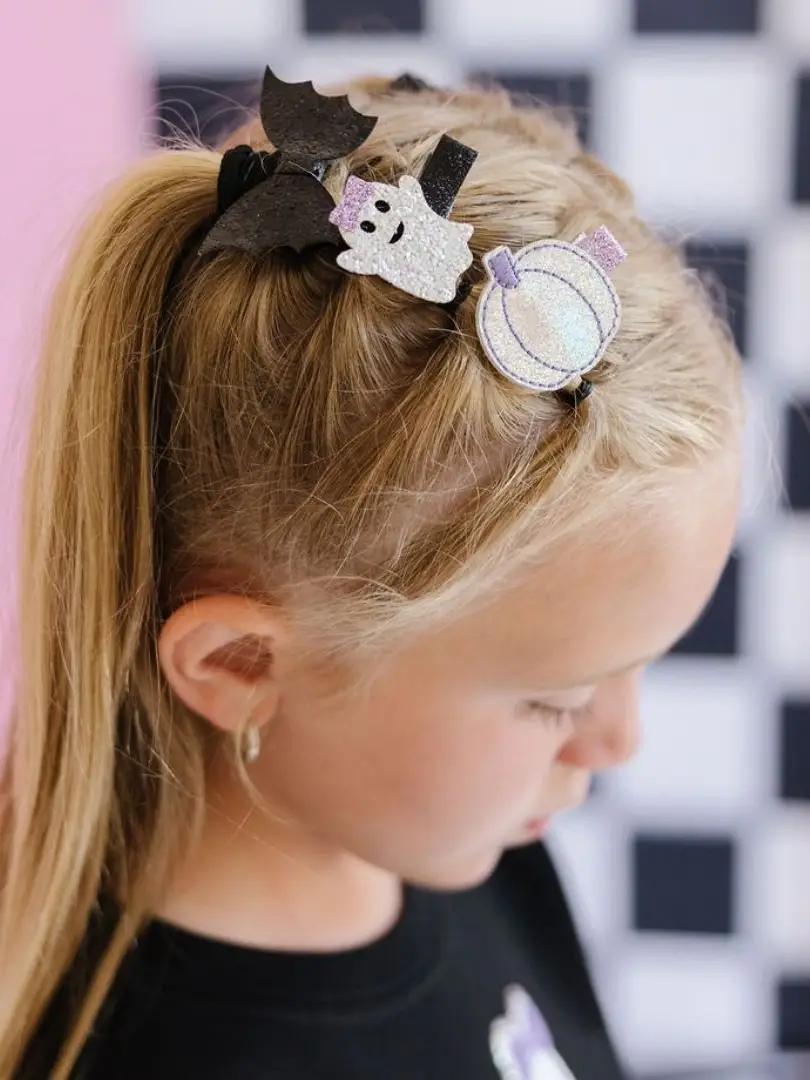 Girls Halloween Hair Clip Set