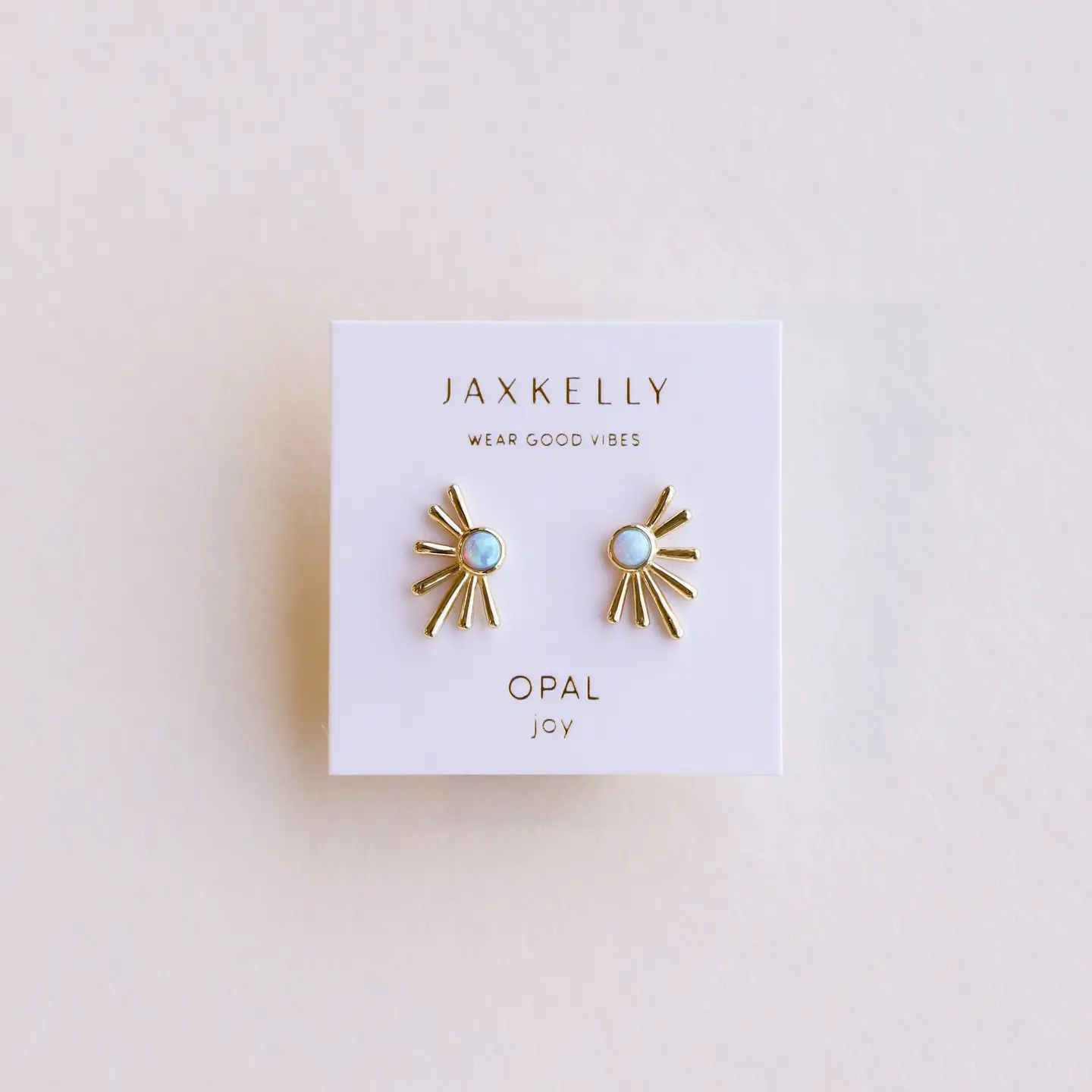 Opal Sun Ray Earrings