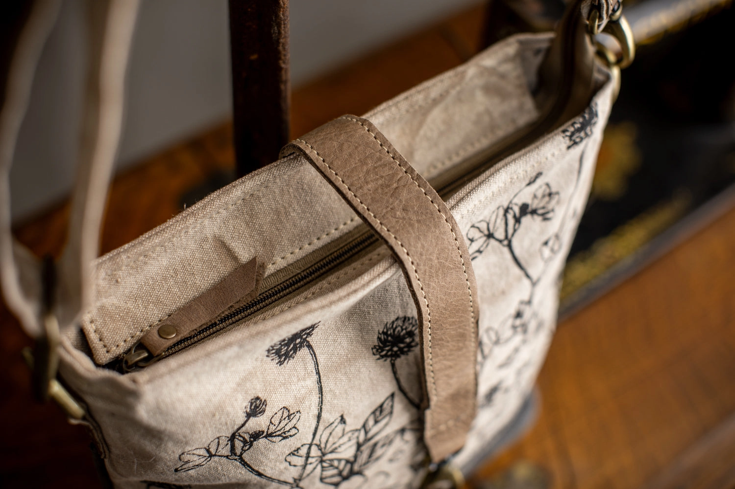 Wild Flowers Canvas Sling Bag