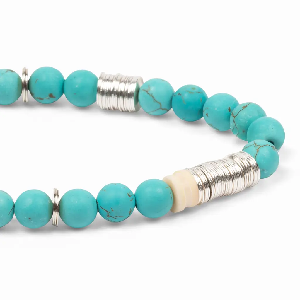 Turquoise Intermix Stone Stacking Bracelet