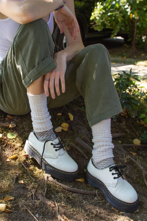 Seashell Slouch Socks
