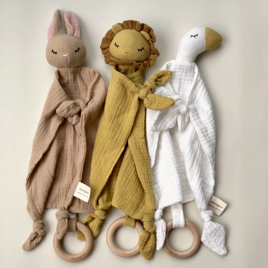 Organic Lion Snuggle Lovie Blanket