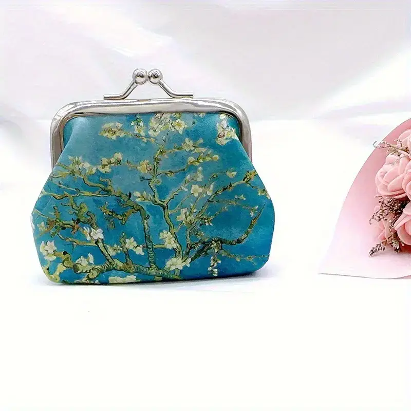 Van Gogh Art Kiss Lock Coin Purse
