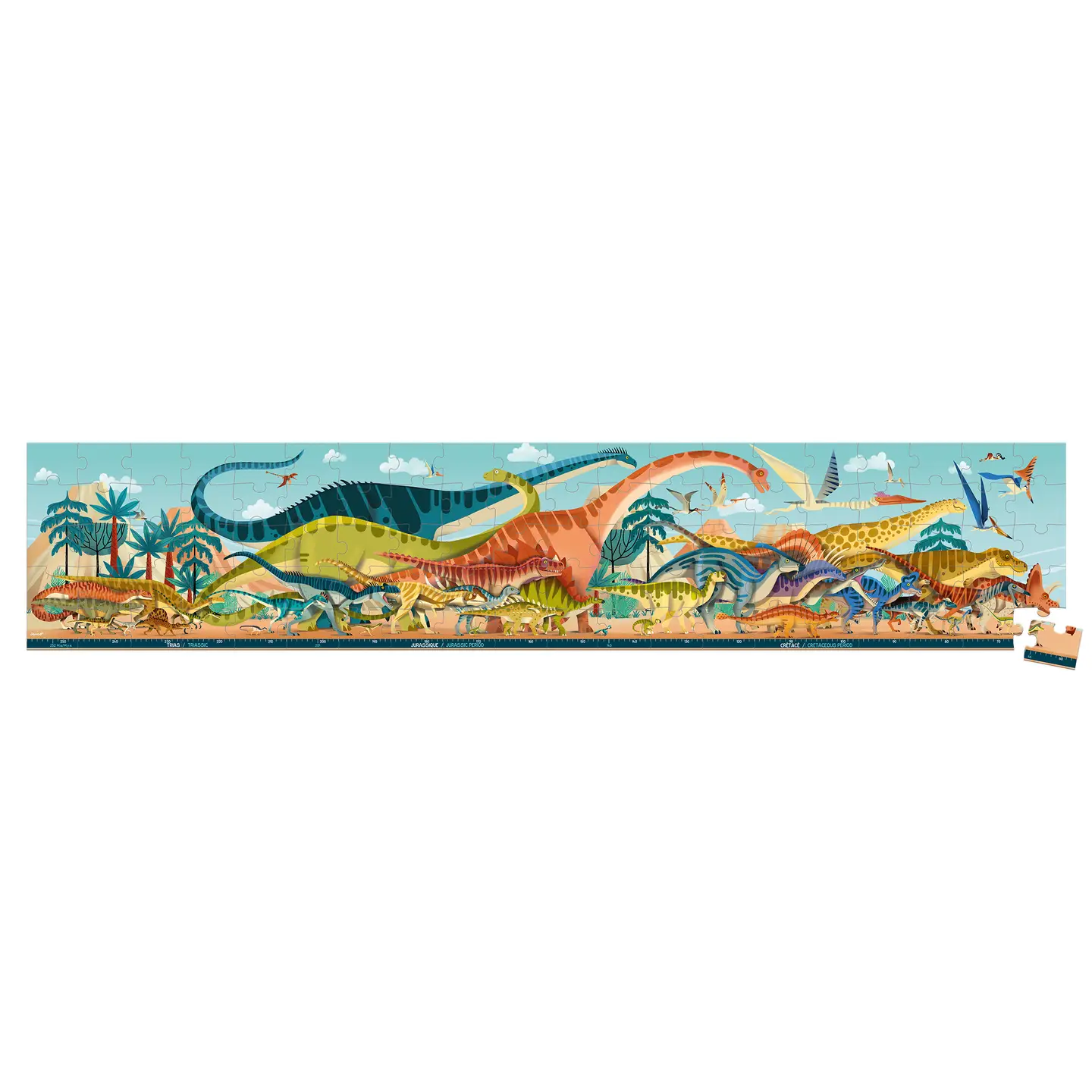 Dino Panoramic Puzzle 100pc