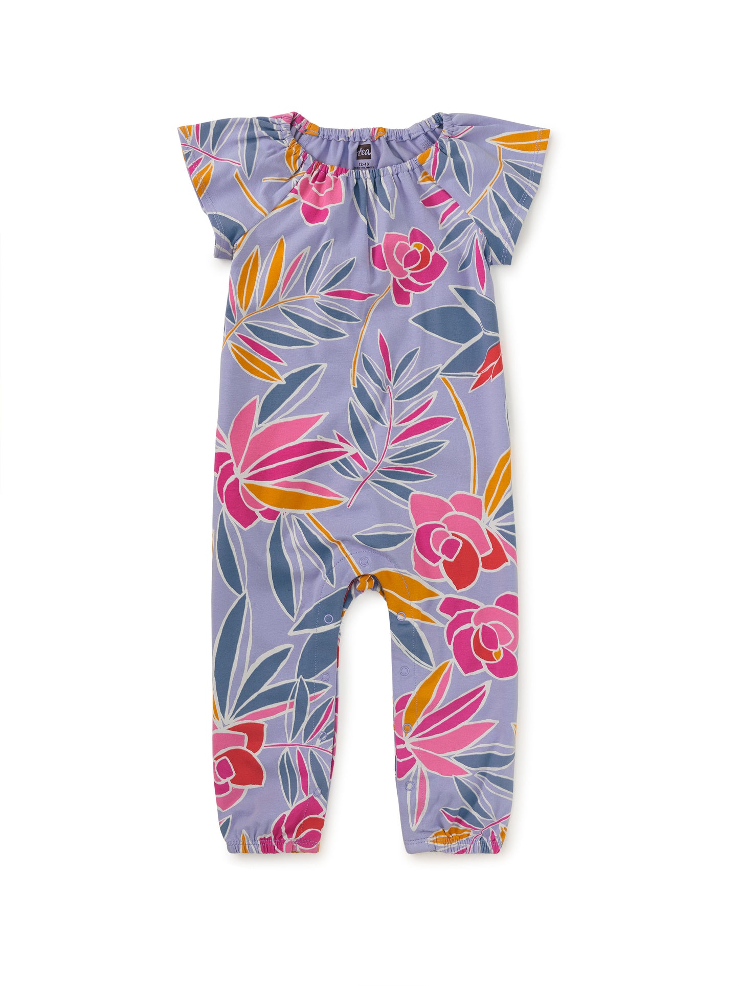 Flutter Baby Romper Tropical Gardenia