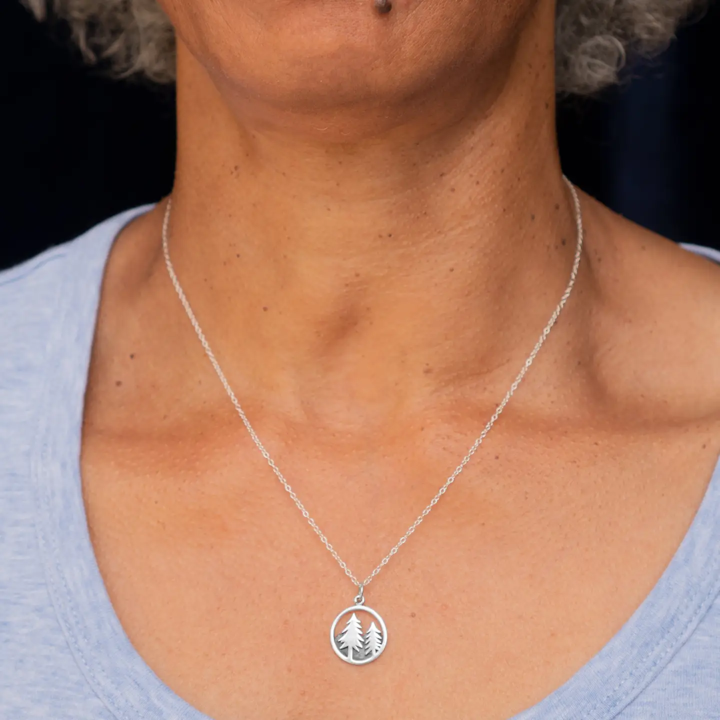 Trees & Mountain Necklace
