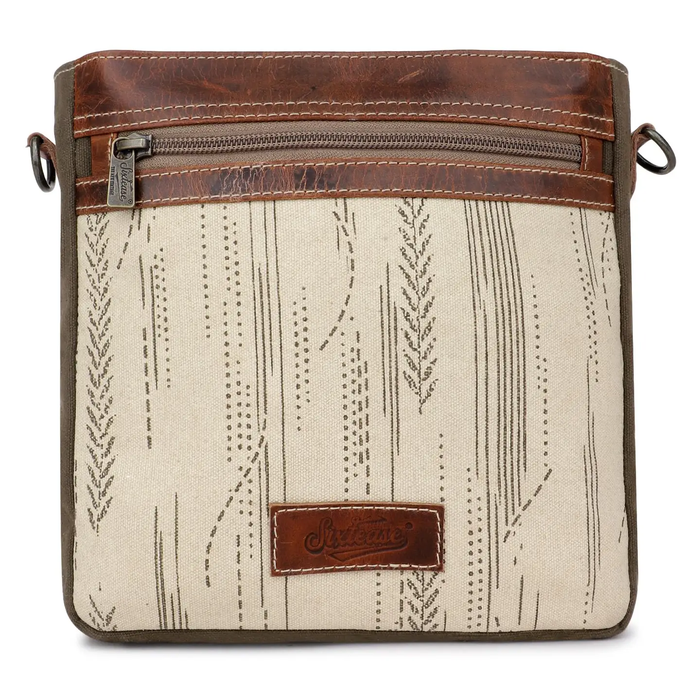 Women's Square Crossbody Bag - Fine Lines