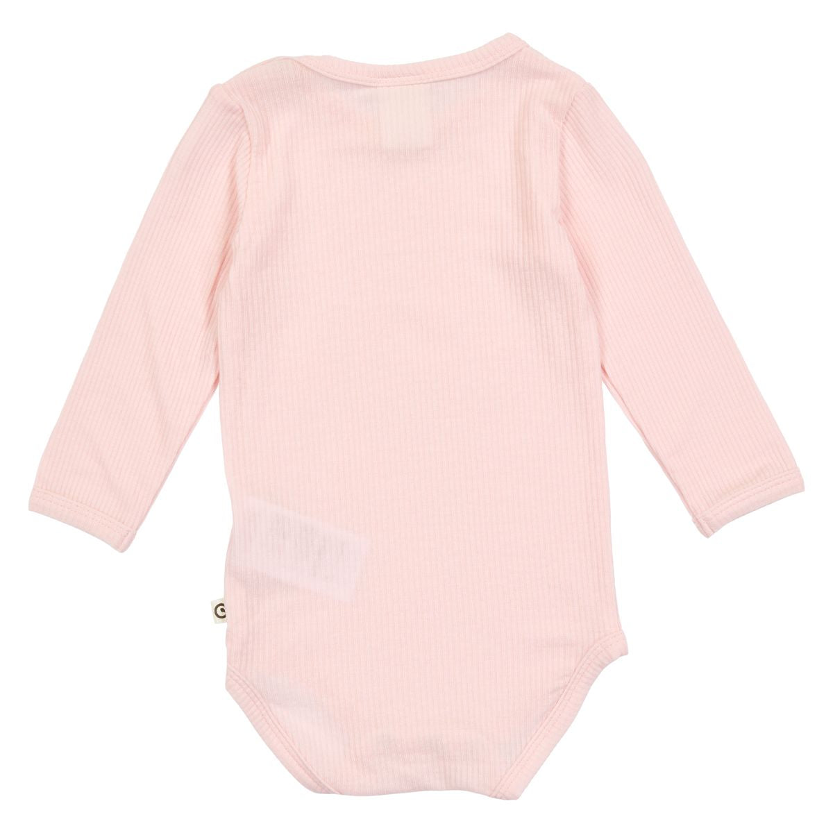 Baby Mellow Pink Ribbed Onesie