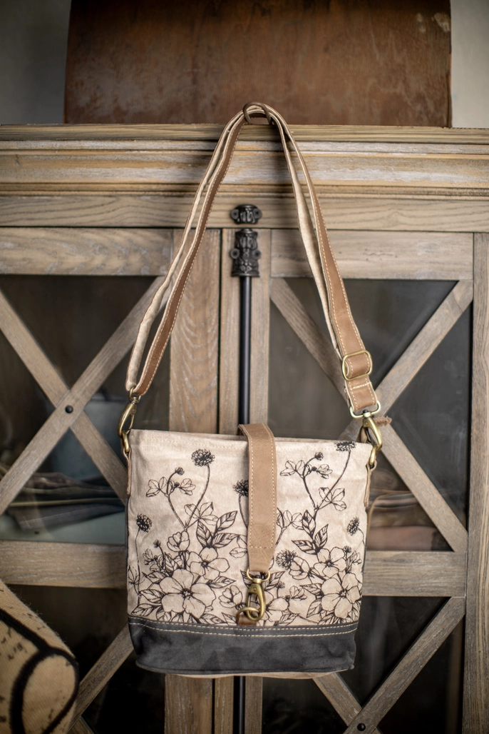 Wild Flowers Canvas Sling Bag