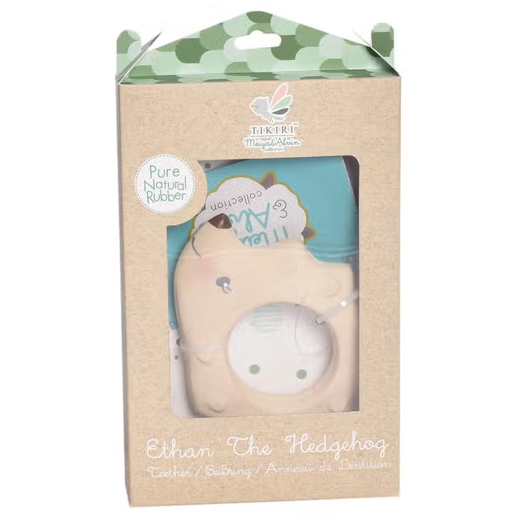 Rubber Teether Hedgehog Ethan