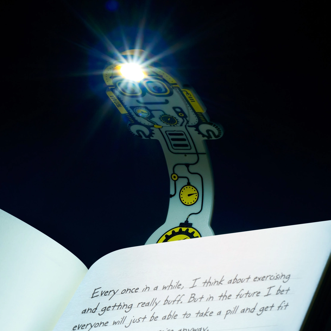 Flexilight Robot Book Light - Grey