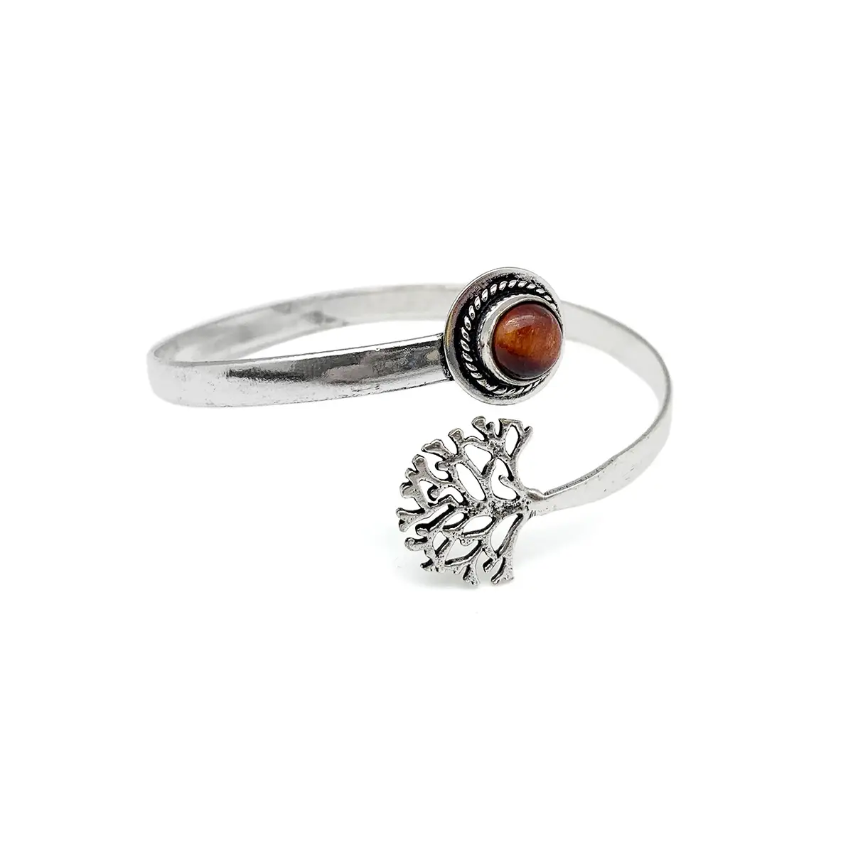 Tanvi Cuff Bracelet Silver Bangle
