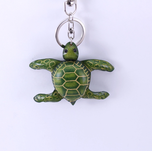 Leather Keychain - Sea Turtle