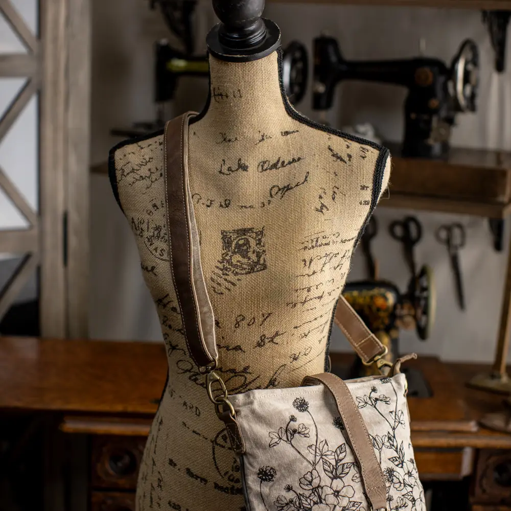 Wild Flowers Canvas Sling Bag