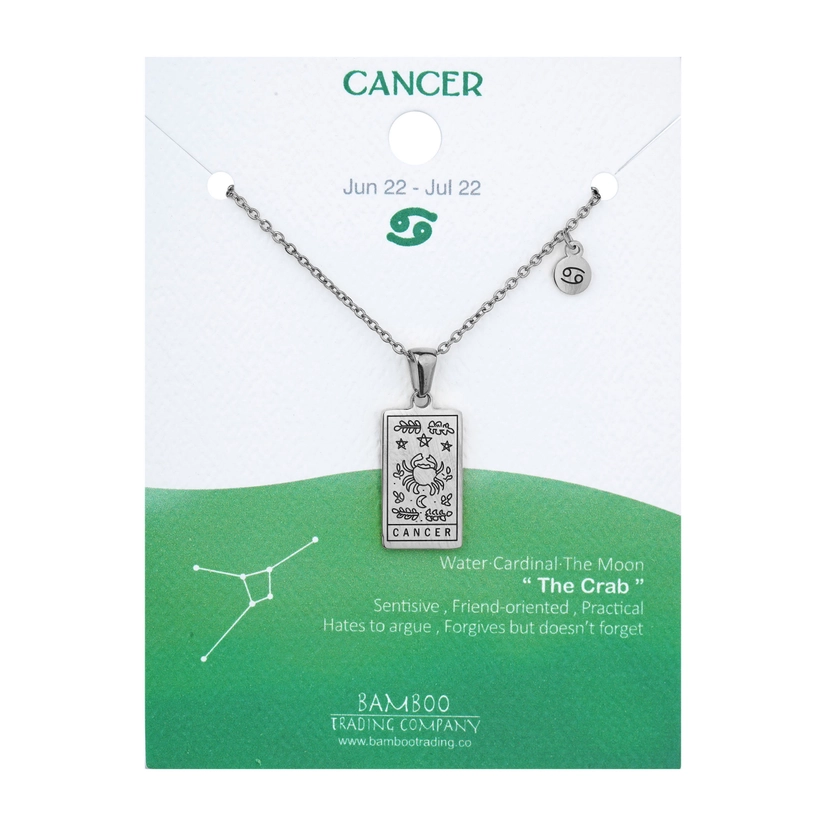 Engraved Zodiac Necklace