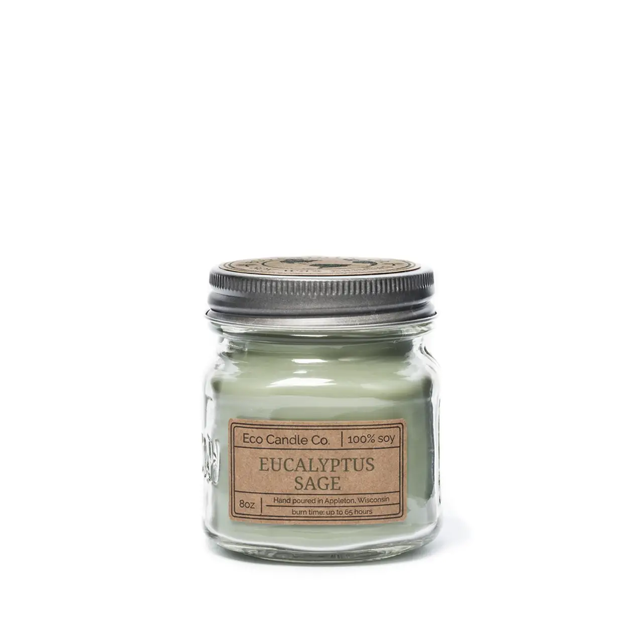 Mason Candle Eucalyptus Sage