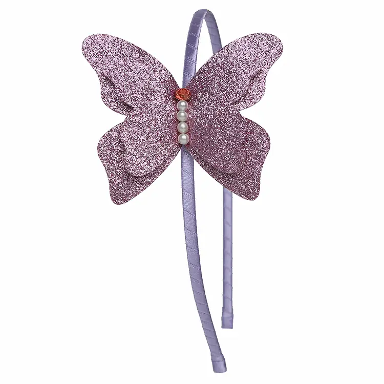 Girls Glitter Butterfly Headband