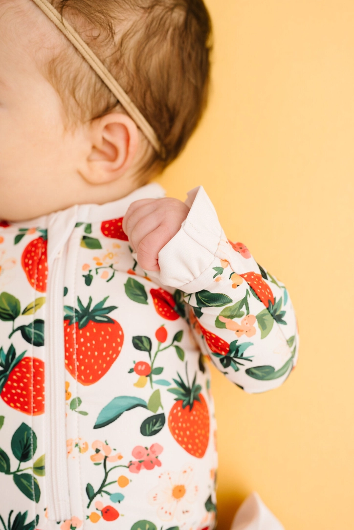 Vintage Strawberry Baby + Toddler Swimsuit